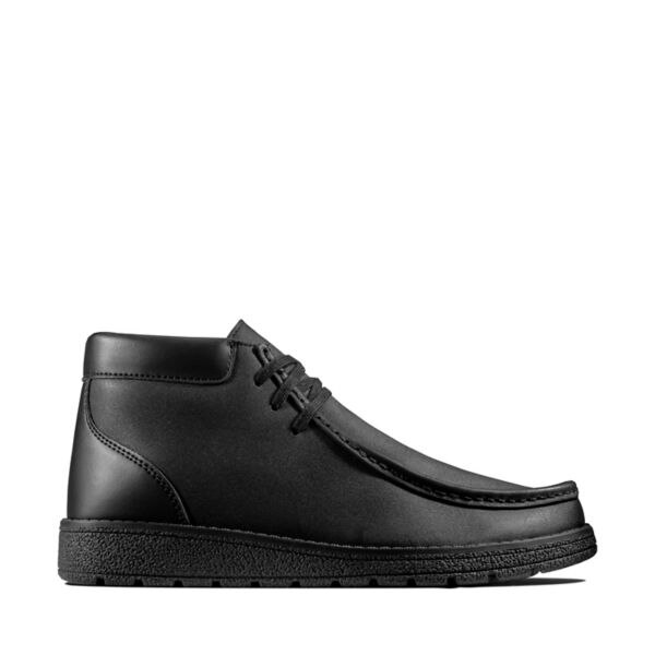Clarks Boys Mendip Loop Youth School Shoes Black | USA-7489615